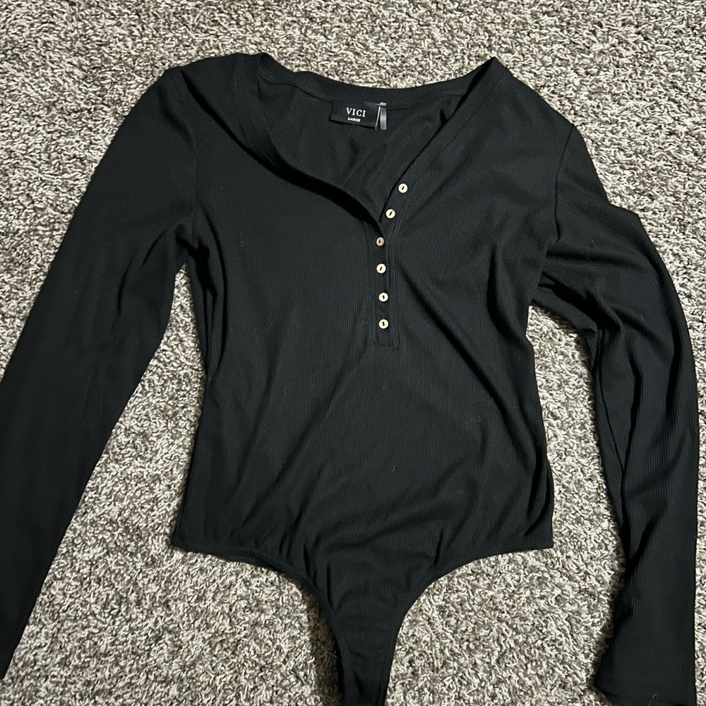 VICI henley long sleeve body suit